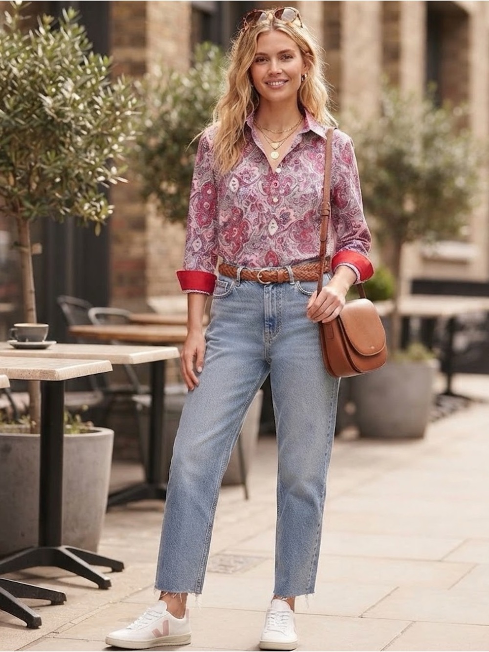 Talbots Paisley Print Blouse